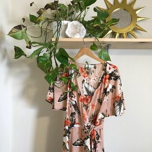 Floral midi dress, wedding or vacation